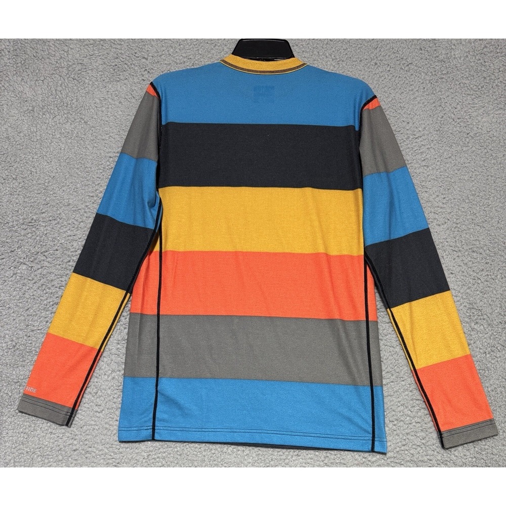 Burton Snowboards Base Layer Long Sleeve Striped Shirt Mens XS Colorful Crewneck - Picture 4 of 6